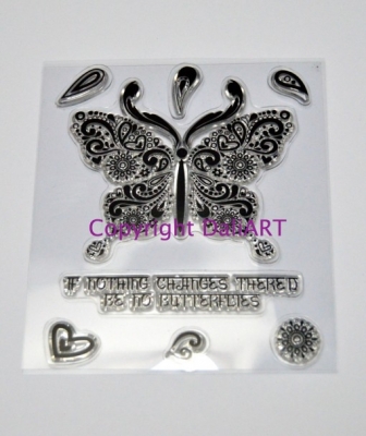 Clear stamp A6 - Indian Butterfly ― VIP Office HobbyART