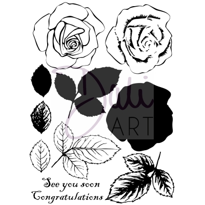 Clear stamp A6 - Rose Layering ― VIP Office HobbyART