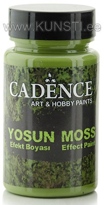 Краска текстурная эффект мха Moss effect 3640 dark green 90 ml Cadence ― VIP Office HobbyART