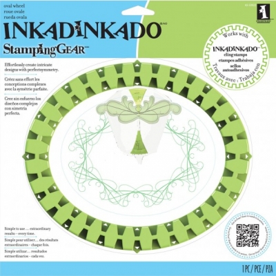 Inkadinkado 65-32022 stamping gear tools oval wheel ― VIP Office HobbyART