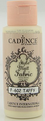Краска по текстилю Style matt fabric paint Cadence f-602 taffy 59 ml  ― VIP Office HobbyART