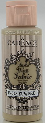 Краска по текстилю Style matt fabric paint Cadence f-603 sand beige  59 ml  ― VIP Office HobbyART