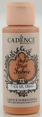 Краска по текстилю Style matt fabric paint Cadence f-606 pumpkin 59 ml  ― VIP Office HobbyART