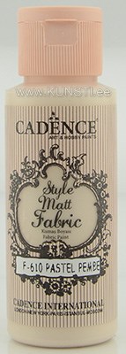 Краска по текстилю Style matt fabric paint Cadence f-610 pastel pink  59 ml  ― VIP Office HobbyART