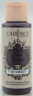 Tekstiilivärv Style matt fabric paint Cadence f-615 mulberry purple  59 ml  ― VIP Office HobbyART