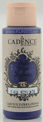Краска по текстилю Style matt fabric paint Cadence f-616 dark purple 59 ml  ― VIP Office HobbyART