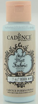 Tekstiilivärv Style matt fabric paint Cadence f-617 baby blue  59 ml  ― VIP Office HobbyART