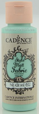 Краска по текстилю Style matt fabric paint Cadence f-621 light mint green 59 ml  ― VIP Office HobbyART