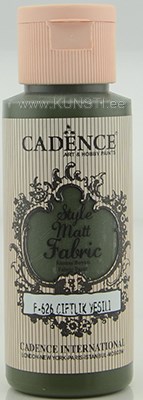 Краска по текстилю Style matt fabric paint Cadence f-626 farm green 59 ml  ― VIP Office HobbyART