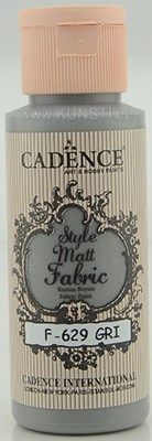 Tekstiilivärv Style matt fabric paint Cadence f-629 gray  59 ml  ― VIP Office HobbyART