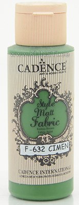 Краска по текстилю Style matt fabric paint Cadence f-632 grass 59 ml  ― VIP Office HobbyART