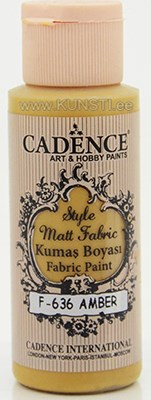Краска по текстилю Style matt fabric paint Cadence f-636 amber  59 ml  ― VIP Office HobbyART