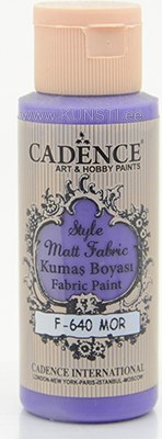 Tekstiilivärv Style matt fabric paint Cadence f-640 purple     59 ml  ― VIP Office HobbyART