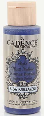 Краска по текстилю Style matt fabric paint Cadence f-642 parliament 59 ml  ― VIP Office HobbyART