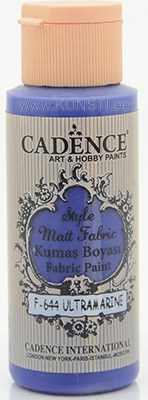 Краска по текстилю Style matt fabric paint Cadence f-644 ultramarin 59 ml  ― VIP Office HobbyART