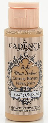 Style matt fabric paint  f-647 cappuchino  59 ml  ― VIP Office HobbyART