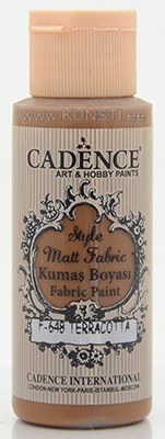 Краска по текстилю Style matt fabric paint Cadence f-648 terracotta  59 ml  ― VIP Office HobbyART