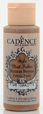 Style matt fabric paint  f-648 terracotta  59 ml  ― VIP Office HobbyART