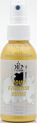 Краска-спрей для ткани Your fashion shine  fs-1101 gold /  metallic spray fabric paint 100 ml  ― VIP Office HobbyART