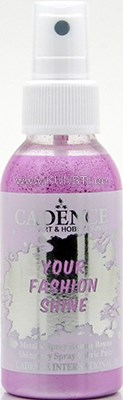 Краска-спрей для ткани Your fashion shine  fs-1103 pink / metallic spray fabric paint 100 ml  ― VIP Office HobbyART