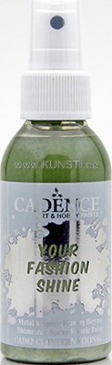 Краска-спрей для ткани Your fashion shine  fs-1113 leaf green / metallic spray fabric paint  100 ml  ― VIP Office HobbyART