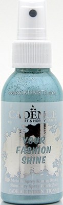 Tekstiilivärv Your fashion shine  fs-1115 turquoise / metallic spray fabric paint  100 ml  ― VIP Office HobbyART