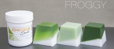 Transparent non-bleeding colorants for melt & pour soapbase ZENICOLOR SOLO Froggy ― VIP Office HobbyART