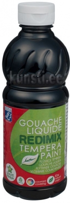 Gouache Redimix 265, 500ml black ― VIP Office HobbyART