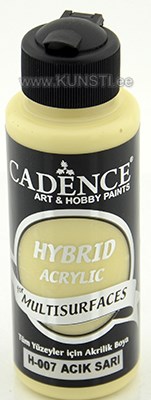 Akrüülvärv Hybrid Cadence h-007 light yellow 70 ml  ― VIP Office HobbyART