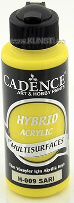 Hybrid acrylic paint h-009 yellow 70 ml  ― VIP Office HobbyART