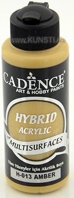 Hybrid acrylic paint h-013 amber 70 ml  ― VIP Office HobbyART