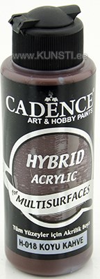 Akrüülvärv Hybrid Cadence h-018 dark brown 70 ml  ― VIP Office HobbyART