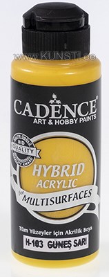 Акриловая краска Hybrid Cadence h-103 sun yellow 70ml ― VIP Office HobbyART