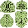 Inkadinkado Cling Stamps 65-32036 folk winter