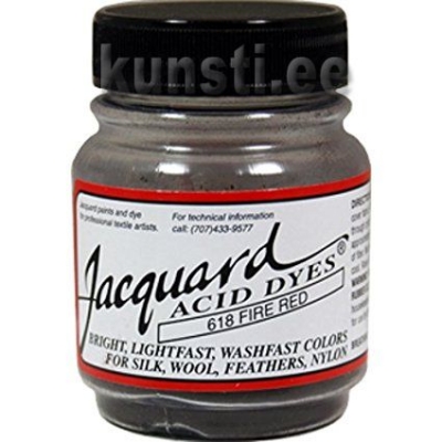 Кислотные порошковые красители Jacquard Acid Dye 618 14g огненно-красный ― VIP Office HobbyART