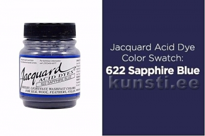 Кислотные порошковые красители Jacquard Acid Dye 622 14g голубой сапфир ― VIP Office HobbyART