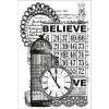 Kaiser craft CS-872 clear stamp vintage believe