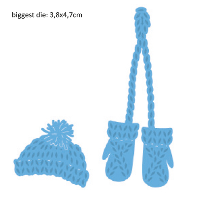 Lõikenoad Marianne Design Creatabls LR0440 knitted hat and mittens