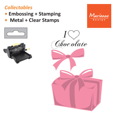 Die Marianne Design Craftables COL1367 box of chocolate ― VIP Office HobbyART