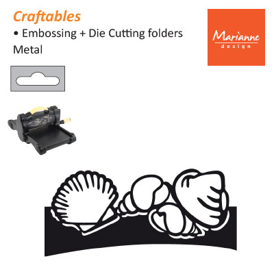 Die Marianne Design Craftables CR1274 Tiny's folding dies shells ― VIP Office HobbyART