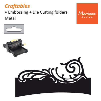 Tiny's Folding Wave CR1276 Marianne Design Craftables Cutting Die 