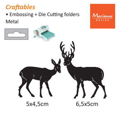 Die Marianne Design Craftables CR1289 Tiny's deer ― VIP Office HobbyART