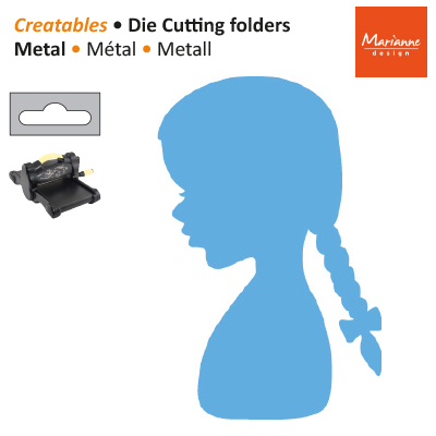 Die Marianne Design Creatables LR0350 silhouette girl braids ― VIP Office HobbyART