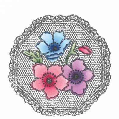 Marianne Design cling stamps anemones TC0833 ― VIP Office HobbyART