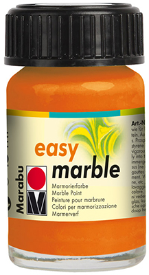 Краска для мармарирования Marabu Easy Marble 15ml 013 orange ― VIP Office HobbyART