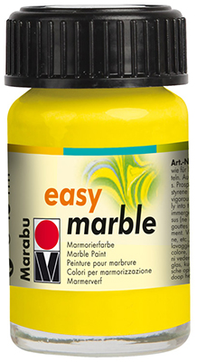 Краска для мармарирования Marabu Easy Marble 15ml 020 lemon ― VIP Office HobbyART