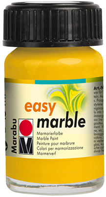 Краска для мармарирования Marabu Easy Marble 15ml 021 med yellow ― VIP Office HobbyART