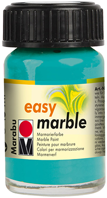 Краска для мармарирования Marabu Easy Marble 15ml 297 aqua green ― VIP Office HobbyART