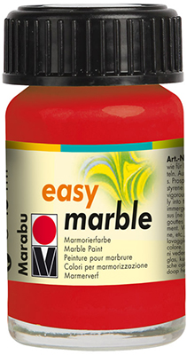 Краска для мармарирования Marabu Easy Marble 15ml 031 cherry red ― VIP Office HobbyART