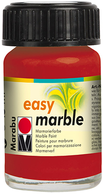 Краска для мармарирования Marabu Easy Marble 15ml 038 ruby red ― VIP Office HobbyART